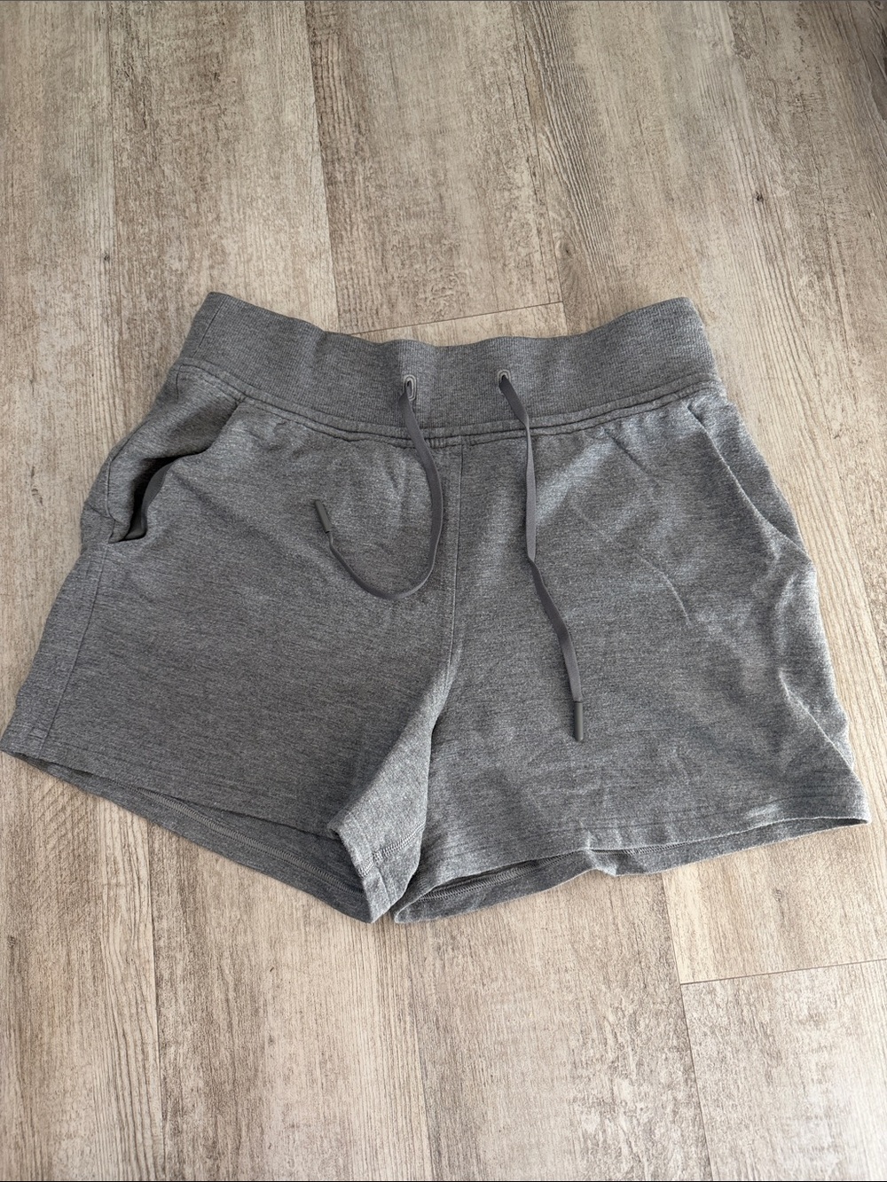 lululemon athletica Gray Knit Drawcord Athletic Shorts